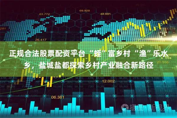 正规合法股票配资平台 “蛭”富乡村 “渔”乐水乡，盐城盐都探索乡村产业融合新路径
