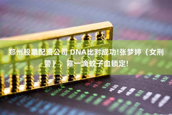郑州股票配资公司 DNA比对成功!张梦婷（女刑警），靠一滴蚊子血锁定!
